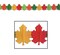 Beistle Club Pack of 12 Red, Green, Yellow and Orange Fall Leaf Tissue Garland Party Decorations 12'